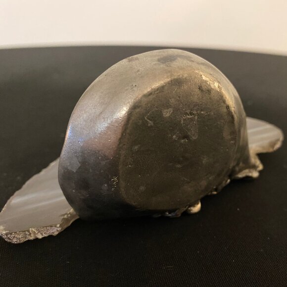 Handmade Geode Slice Tea-lite Candle Shade in Grey - Picture 6 of 6